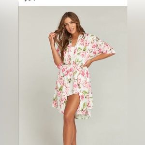 SHOW ME YOUR MUMU Brie Robe, Garden of Flowers, OS, EUC